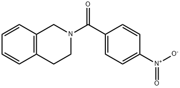 3,4-dihydro-1H-isoquinolin-2-yl-(4-nitrophenyl)methanone Struktur