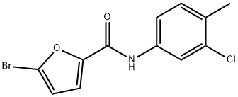 5-bromo-N-(3-chloro-4-methylphenyl)furan-2-carboxamide Struktur