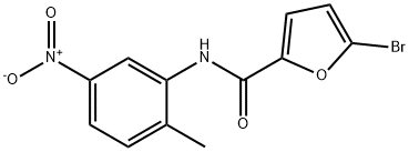 5-bromo-N-(2-methyl-5-nitrophenyl)furan-2-carboxamide Struktur