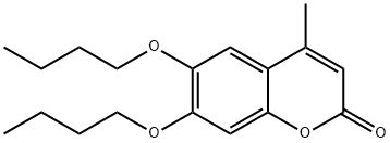 6,7-dibutoxy-4-methylchromen-2-one Struktur