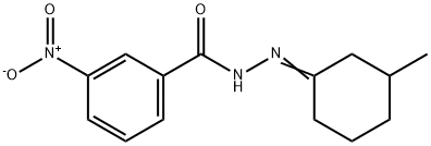 N-[(Z)-(3-methylcyclohexylidene)amino]-3-nitrobenzamide Struktur