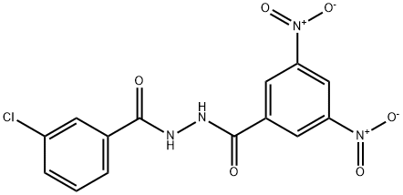 N'-(3-chlorobenzoyl)-3,5-dinitrobenzohydrazide Struktur