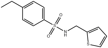 4-ethyl-N-(thiophen-2-ylmethyl)benzenesulfonamide Struktur