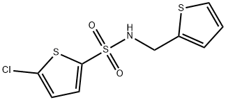 5-chloro-N-(thiophen-2-ylmethyl)thiophene-2-sulfonamide Struktur