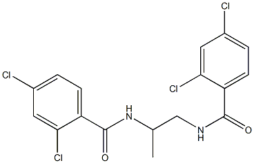 2,4-dichloro-N-[2-[(2,4-dichlorobenzoyl)amino]propyl]benzamide Struktur