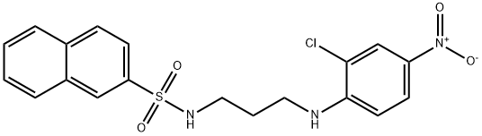 N-[3-(2-chloro-4-nitroanilino)propyl]naphthalene-2-sulfonamide Struktur