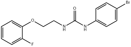 1-(4-bromophenyl)-3-[2-(2-fluorophenoxy)ethyl]urea Struktur