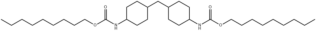 nonyl N-[4-[[4-(nonoxycarbonylamino)cyclohexyl]methyl]cyclohexyl]carbamate Struktur