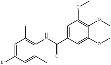 N-(4-bromo-2,6-dimethylphenyl)-3,4,5-trimethoxybenzamide Struktur