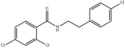 2,4-dichloro-N-[2-(4-chlorophenyl)ethyl]benzamide Struktur