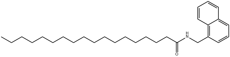 N-(naphthalen-1-ylmethyl)octadecanamide Struktur