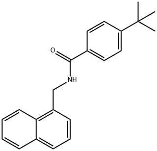 4-tert-butyl-N-(naphthalen-1-ylmethyl)benzamide Struktur