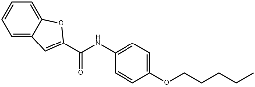 N-(4-pentoxyphenyl)-1-benzofuran-2-carboxamide Struktur