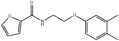 N-[2-(3,4-dimethylphenoxy)ethyl]furan-2-carboxamide Struktur