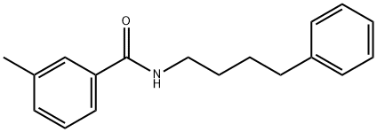 3-methyl-N-(4-phenylbutyl)benzamide Struktur