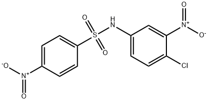 N-(4-chloro-3-nitrophenyl)-4-nitrobenzenesulfonamide Struktur