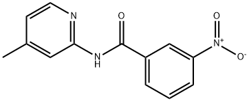 N-(4-methylpyridin-2-yl)-3-nitrobenzamide Struktur