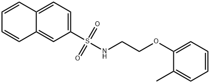 N-[2-(2-methylphenoxy)ethyl]naphthalene-2-sulfonamide Struktur