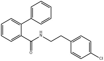 N-[2-(4-chlorophenyl)ethyl]-2-phenylbenzamide Struktur