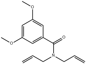 3,5-dimethoxy-N,N-bis(prop-2-enyl)benzamide Struktur