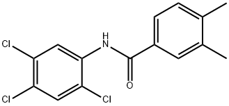 3,4-dimethyl-N-(2,4,5-trichlorophenyl)benzamide Struktur