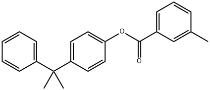 [4-(2-phenylpropan-2-yl)phenyl] 3-methylbenzoate Struktur