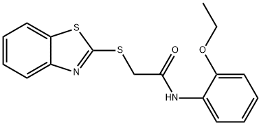 2-(1,3-benzothiazol-2-ylsulfanyl)-N-(2-ethoxyphenyl)acetamide Struktur