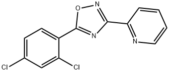 5-(2,4-dichlorophenyl)-3-pyridin-2-yl-1,2,4-oxadiazole Struktur