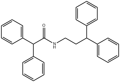 N-(3,3-diphenylpropyl)-2,2-diphenylacetamide Struktur