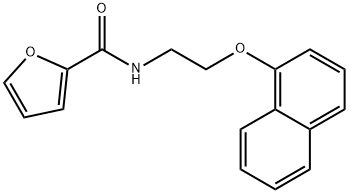 N-(2-naphthalen-1-yloxyethyl)furan-2-carboxamide Struktur