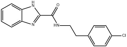 N-[2-(4-chlorophenyl)ethyl]-1H-benzimidazole-2-carboxamide Struktur