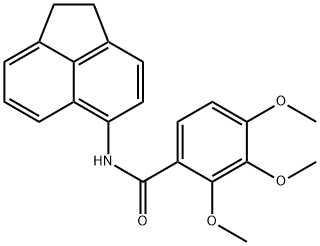 N-(1,2-dihydroacenaphthylen-5-yl)-2,3,4-trimethoxybenzamide Struktur