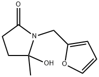 1-(furan-2-ylmethyl)-5-hydroxy-5-methylpyrrolidin-2-one Struktur