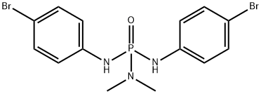 4-bromo-N-[(4-bromoanilino)-(dimethylamino)phosphoryl]aniline Struktur