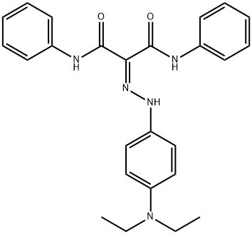 2-[[4-(diethylamino)phenyl]hydrazinylidene]-N,N'-diphenylpropanediamide Struktur