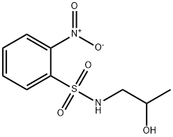 N-(2-hydroxypropyl)-2-nitrobenzenesulfonamide Struktur