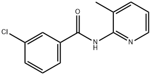 3-chloro-N-(3-methylpyridin-2-yl)benzamide Struktur