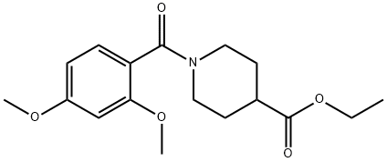 ethyl 1-(2,4-dimethoxybenzoyl)piperidine-4-carboxylate Struktur