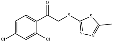 1-(2,4-dichlorophenyl)-2-[(5-methyl-1,3,4-thiadiazol-2-yl)sulfanyl]ethanone Structure