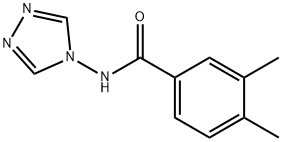 3,4-dimethyl-N-(1,2,4-triazol-4-yl)benzamide Struktur