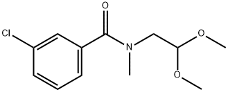 3-chloro-N-(2,2-dimethoxyethyl)-N-methylbenzamide Struktur