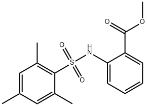 methyl 2-[(2,4,6-trimethylphenyl)sulfonylamino]benzoate Struktur