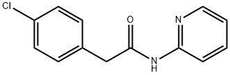 2-(4-chlorophenyl)-N-pyridin-2-ylacetamide Struktur