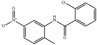 2-chloro-N-(2-methyl-5-nitrophenyl)benzamide Struktur