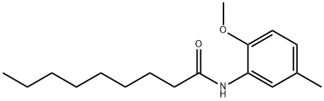 N-(2-methoxy-5-methylphenyl)nonanamide Struktur