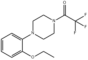 1-[4-(2-ethoxyphenyl)piperazin-1-yl]-2,2,2-trifluoroethanone Struktur