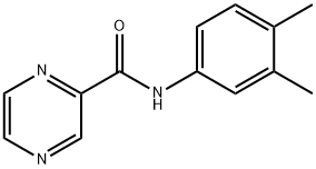 N-(3,4-dimethylphenyl)pyrazine-2-carboxamide Struktur