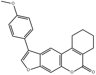 10-(4-methoxyphenyl)-1,2,3,4-tetrahydro-[1]benzofuro[6,5-c]isochromen-5-one Struktur