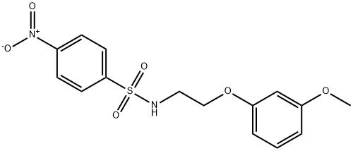 N-[2-(3-methoxyphenoxy)ethyl]-4-nitrobenzenesulfonamide Struktur