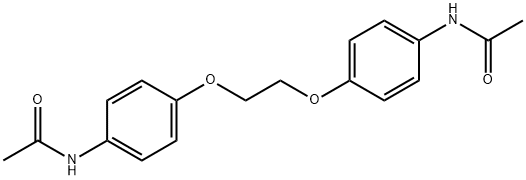 N-[4-[2-(4-acetamidophenoxy)ethoxy]phenyl]acetamide Struktur